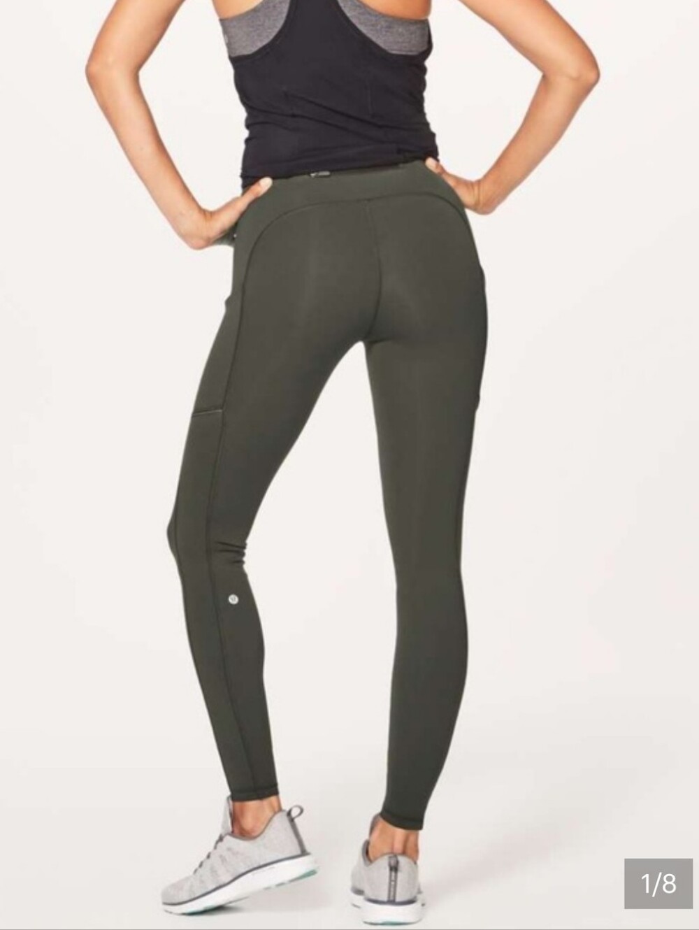 Lululemon Speed Up Full On Luxtreme Tight Olive Green Mid-Rise Leggings 6